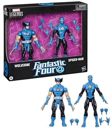 Marvel Hasbro Legends Series, Wolverine und Spider-Man, Actionfiguren, inspiriert von den Fantastic Four