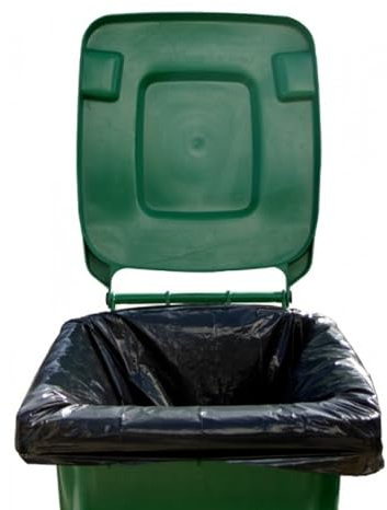 Mammoth Wheelie Bin Liners 25 Microns 30x46x54/1 x 100 BLACK 7561PL