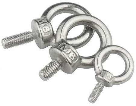 Hebeösenmuttern, Hebeösenschraube, Ringösenschraube, 2/4 Stück Hebeösenmuttern verlängern Schraubenring Ösenschraube Ringhakenmutterschrauben M6~M12 Hebeösenschrauben aus Edelstahl 304 (Color : Lifti