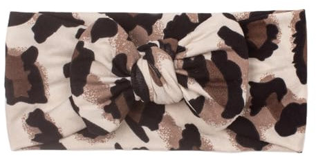 Schleifen-Stirnband für Babys, Stirnbänder für Neugeborene | Breiter Leoparden-Haarschmuck für Babys,Weiches, dehnbares Schleifen-Stirnband für Neugeborene im von 0–2 Jahren