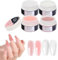 4 * 15 ml Gel Constructor Uñas Profesional,Gel Constructor Uñas Profesional,Kit de gel para arte de uñas de 15 ml,LED/UV-Densidad Media-Para Extensiones y Modelado-Gel Para Uñas-Builder Gel Uñas