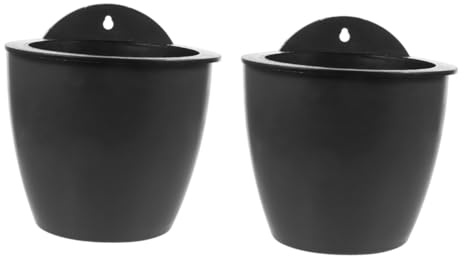 Kisangel 2sets Self Watering Planter for Balcony Reusable Flower Pot Automatic Watering System for Indoor Plants