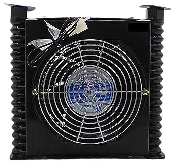 OUTFYT Scambiatore di Calore del radiatore dell'olio raffreddato ad Aria del radiatore Idraulico AJ0510T-CA 10L/Min for Idraulico CNC for Pumb a Palette VP20 VP30,Efficienza Energetica(AF0510T-CA,AC)