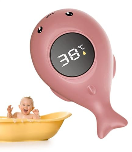 Termo de bañera para bebé, termómetros de agua LED digital, termómetros de agua de temperatura segura con recordatorio de colores