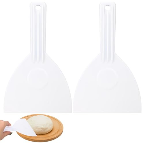 Teigspachtel Aus Kunststoff 2 Stück Ideale Küchenhilfe Für Backen Teigverarbeitung Und Dekoration Flexibel Ergonomisch Hochwertig Leicht Zu Reinigen Perfekt Für Brot Pizzateig Und Süßwaren
