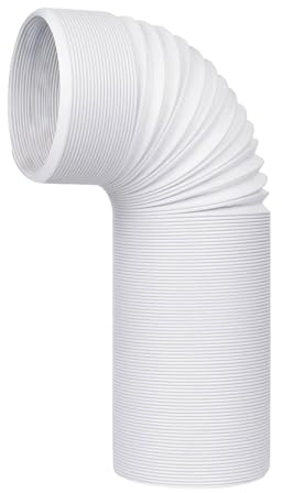 Dranng Manguera De Escape De Aire Acondicionado, Tubo Extensible Para Aire Acondicionado Portátil, 130/150mm, ABS, Negro, Conector De Conducto, 1 Pieza, 5.1 Pulgadas, 150 Cm, 196g