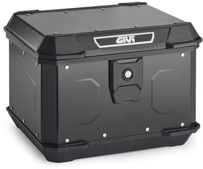 Generico ALP44B ALPINA BLACK LINE BAULETTO TOP CASE NERO CON PIASTRA UNIVERSALE compatibile con GIVI supporti monolock