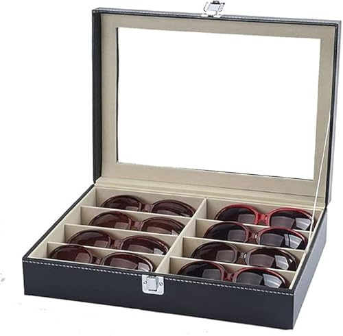 GREENSAPPIRE Brillenbox Eleganter Brillenkoffer aus Kunstleder
