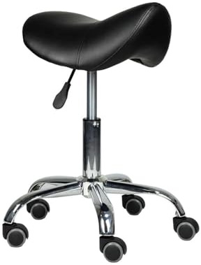 Ergonomisk sadelpall, vridbar justerbar rullpall, lämplig for salonger, medicinska institutioner och massagesalonger(45-59cm)
