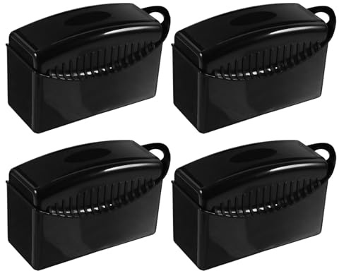 MOTHNUR Set 4 Pezzi Tamponi Applicatori in Spugna per Pneumatici Auto con Coperchio, Spazzola per Pulizia Cerchi e Ruote, Accessori per Cura Esterna Veicoli, Kit per Dettaglio Auto