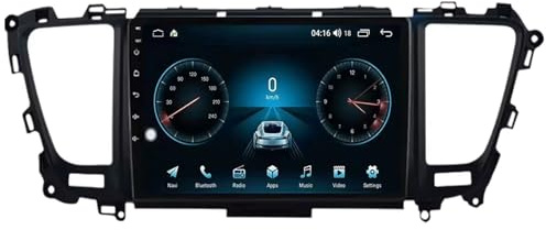 Autorradio Multimedia GPS Auto Inalámbrico Android 14 para Kia Carnival 3 YP 2014-2021 Unidad Principal de 9 Pulgadas con Pantalla táctil GPS Bluetooth WiFi FM cámara de reversa (4G+32G).