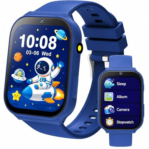Reloj Inteligente Niño Niña 3-15 Años, Juguete Educativo y Regalo Infantil | 18 Juegos, Deporte, Podómetro, Cámara HD, Monitor de Sueño, Alarmas, Linterna, Esferas Personalizables, Tracker de Actividad