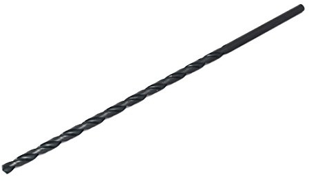 sourcing map HSS Metallbohrer Gerader Rundschaft Spiralbohrer 6mm Schwarz | 250mm lang