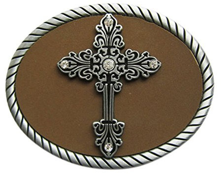 Urban Backwoods Christian Cross I Gürtelschnalle für Wechselgürtel Buckle
