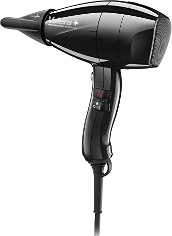 Valera Swiss Nano 6300 Light professioneller Ionen-Haartrockner, handlich leicht und kompakt, für schnelles Trocknen, Sanify Luftreinigung, 2000 Watt, Farbe Schwarz