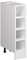 Vicco Estante de Cocina R-Line, Blanco/Blanco, 20 cm sin encimera