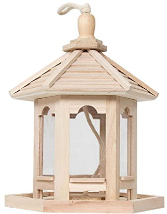 PURBLE Vogelfutterstation zum Aufhängen im Freien – -Finkenfutterspender Haus Vogelfutterspender – Outdoor-Vogelfutterspender für Meisen, Specht, Kleiber, Kolibri