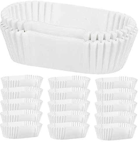 Ciieeo 2000pezzi Pirottini Rettangolari in Carta Resistenti Al Calore Olio Sacchetti Decorativi Usa e Getta Per Cupcake Dolci e Pane Per Feste e Panetteria
