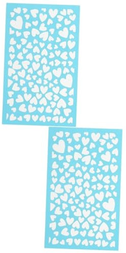 NUOBESTY 2 Blätter Siebdruck-Vorlage Formen zur Herstellung von Polymerton Ohrringe-Kit aus DIY Siebdruckvorlagen -Vorlagen Handbuch Material Lieferungen Suite Schimmel Polyester