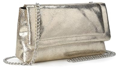 VNFIOEI kleine Clutch mit Kette, modische Umhängetasche elegante Abendtasche Mini Handtasche