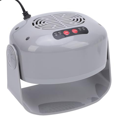 Asciugatore per Unghie con Sensore Automatico, Asciugacapelli con Ventola Girevole per Unghie, 2 Marce Regolabili, per Uso Domestico in Salone, a Caldo e Freddo (220V Spina