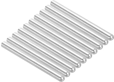 PATIKIL 10 Stück 304 Edelstahl Dübelstifte 5mm Durchmesser, 80mm Länge Rundkopf Sicherungsbolzen Regalstifte für Kleiderschrank Kommode Schrank Bücherregal Industrie Haushalt Möbel Regale