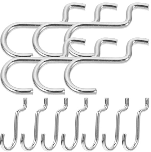 BELLIFFY 20 Stück Lochwandhaken Aus Robustem Metall Kompakter Metallhaken Für Standard Lochwände in Garage Und Werkstatt Langlebiger Lochwand Hängehaken Mit Hoher Tragfähigkeit