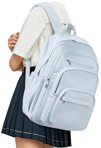 suradar Rucksack Schule, Schulrucksack Teenager Mädchen Jungen, Rucksack Univcersität, Schulrucksack Damen, Schultasche Mädchen, School Backpack, School Bag Blau
