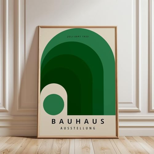 ARTINSPIRIO Bauhaus Kunstdruck, Grün, Ohne Rahmen (30x40 cm)