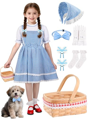 Loscola Halloween Costumes for Girls, Storybook Book Character Costumes for Girls Kids, Teen Girl Halloween Costume Age 3-12