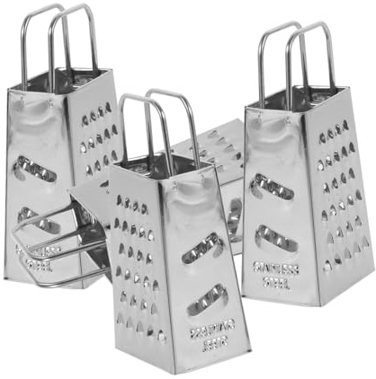TOGEVAL 4 pièces Râpe à Fromage Inox Faces Compacte Outil Multifonction pour Fromage et Légumes Design Simple et Set pour et Professionnelle