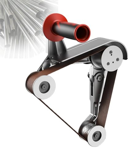 LwiftGal Lucidatrice per Tubi da 1100 W, Levigatrice Rotonda in Acciaio Inox, 6 velocità Regolabili con Nastro Abrasivo, per Levigatura E Lucidatura 3-wheelworkinghead
