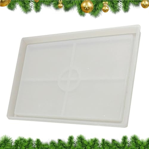 Buerfu Christmas Tree Mold - Moule Ciment pour Créations Maison,Moule en Silicone pour Plâtre Lumineux Artisanat Créatif pour Artisans et Décorateurs