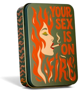TINIT Match Tin | Your Sex is on Fire - Storage Box Matches Firelighter Metal Lighter Gift Storage Funky Unique Present Birthday Christmas Home Housewarming Aesthetic Kitchen Decor | Sex on Fire
