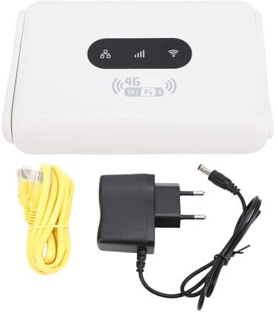 Fabater Routeur WiFi 4G CPE LTE, Point D'accès WiFi 6 débloqué 300 Mbps avec Emplacement pour Carte SIM et 2 Antennes, Prend en Charge jusqu'à 32 Appareils