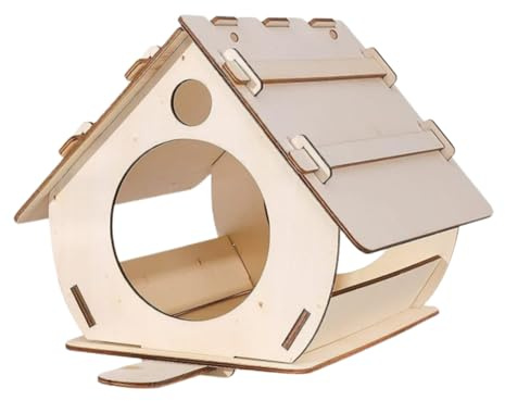 Unvollendete Holz-Vogelhäuschen – 15,9 X 9,9 X 13 cm, DIY-Vogelhaus Für Den Außenbereich, Holzbearbeitung, Zum Aufhängen, Kreatives Vogelhaus, Zum Selbermachen, Für Den Außenbereich, Holzbearbeitung,
