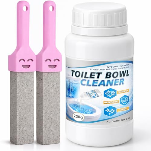 Limescale Remover Toilet, Toilet Pumice Stone Cleaner, Toilet Bowl Stain Remover Tool for Limescale, Hard Water Stain Remover, Toilet Ring Remover (250 g (Pack of 1))