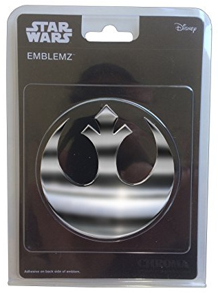 Star Wars Rebel - Emblema cromato per auto