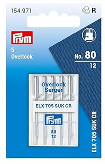 Prym 154971 Nähmaschinennadeln Overlock ELx705 SUK CF 80