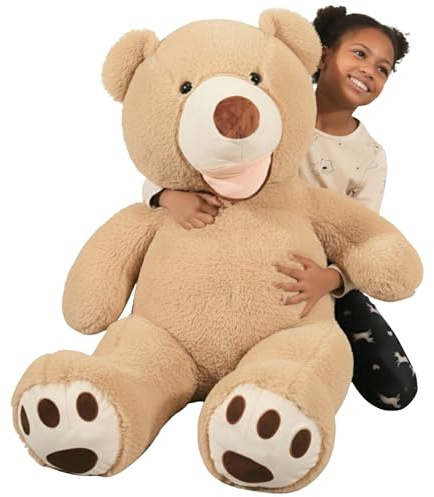 bananair - Riesen Teddy groß 130 cm, in Frankreich Hergestellt, CE-Zertifizierung, Sehr Weich und Flauschig, Teddybär XXL für Geburtstage und andere Feiern