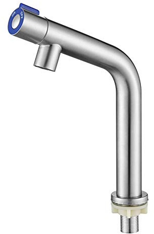ZXC Edelstahl Standventil, Kaltwasser Armatur, Einhebel Wasserhahn für das Waschbecken