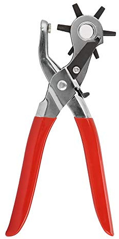 Lochzange, 2-4,5 mm Kohlenstoffstahl Multi-Loch Gürtel Lochzange für Leder Papier Kunststoff
