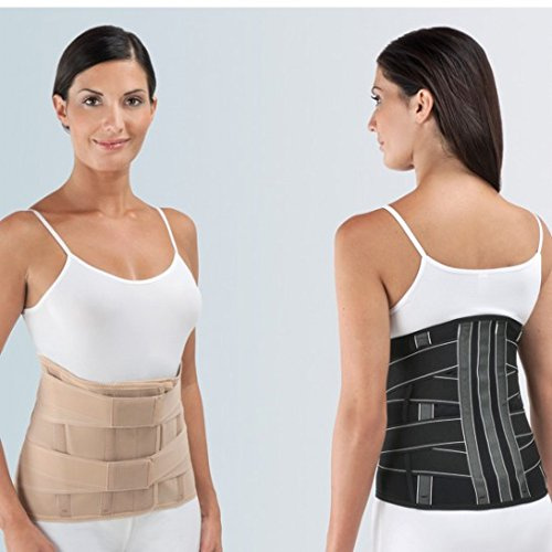 Busto ortopedico lombare elasticizzato altezza posteriore 28 cm Fgp INC100 MIS. XXL circonf.bacino 120-130cm ECRU'