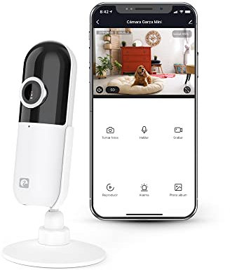 Garza Telecamera Wifi IP Design per sorveglianza interna intelligente, HD Fixed 1080p ad alta risoluzione, sensore di movimento, visione notturna, audio bidirezionale, Wifi 2,4 GHz, Unità