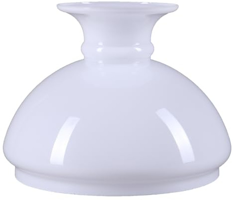 Lampenglas Weiß Petroleumlampe Ersatzglas Ø 154mm Vestaschirm Leuchtenglas Glasschirm E27 Opalglas