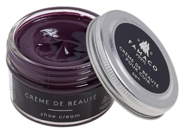 Famaco Leather Deluxe Cream Polish select colour. WITH APPLICATION SPONGE. Duluxe cream polish for Leather goods & shoes. Nourish and protect your leather using cream polish