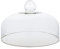 Happyyami Glass Cake Dome Cover Round Clear Cheese Cloche Lids Food Screen Protector Fruit Cupcakes Dish for Dessert Display 26cm