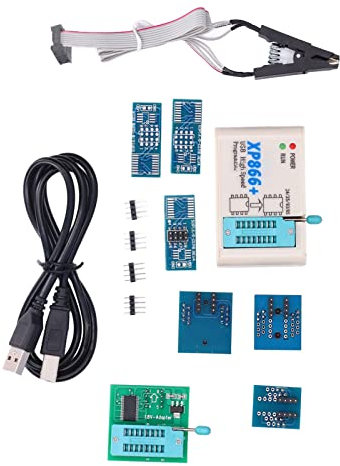 Hochgeschwindigkeits-Programmierer, Multifunktionaler ABS-Shell-Unterstützungs-PC-Software Kompakter USB-Chip-Programmierer für 24 25 93 EEPROM für 25 FLASH