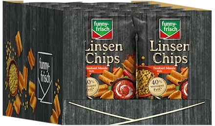 Funny-Frisch Linsen Chips Tandoori Masala, 12er Pack (12 x 90 g)