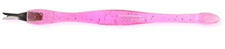 FRCOLOR Strumento Per Rimozione Cuticole e Morta Forcella Per Pedicure Inossidabile Manicure Design Antiscivolo Colore Rosa